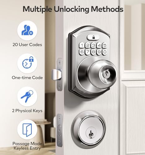 decessor Deadbolt with Keyless Keypad Entry and One-Time Code Security