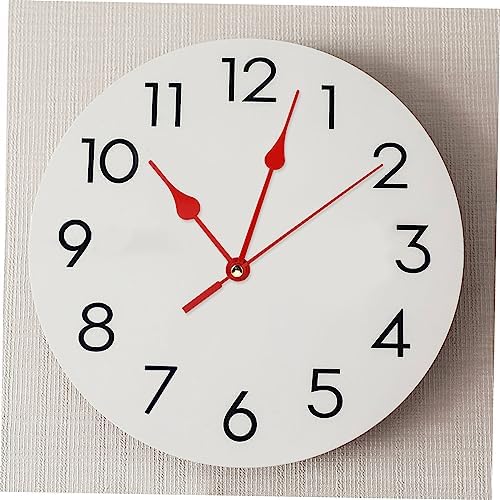 Red Silent Quartz Elegant Home Clock Hands Movement Set Easy to Install
