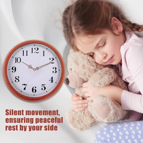 EMOON Replacement Clock Kit with Walnut Wood Hands