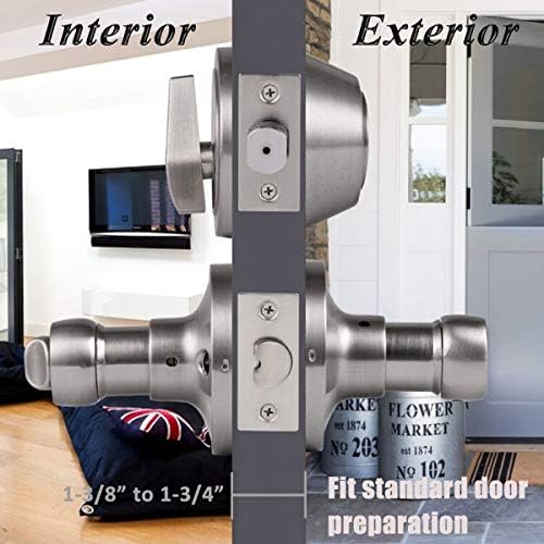 Probrico Door Handles Set - 6 Piece Pack