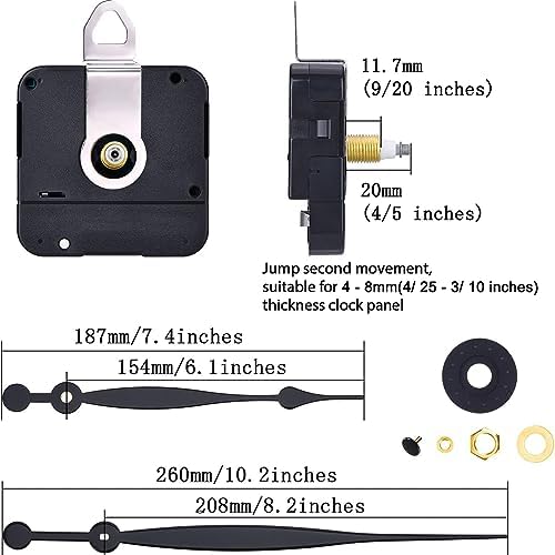 Hicarer Replacement Part for Prestige Familyoplex Clock Long Hands and Spade Hanger