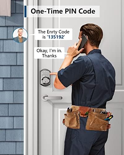 Smart Deadbolt Lock with Keypad for Front Door Keyless Entry Security