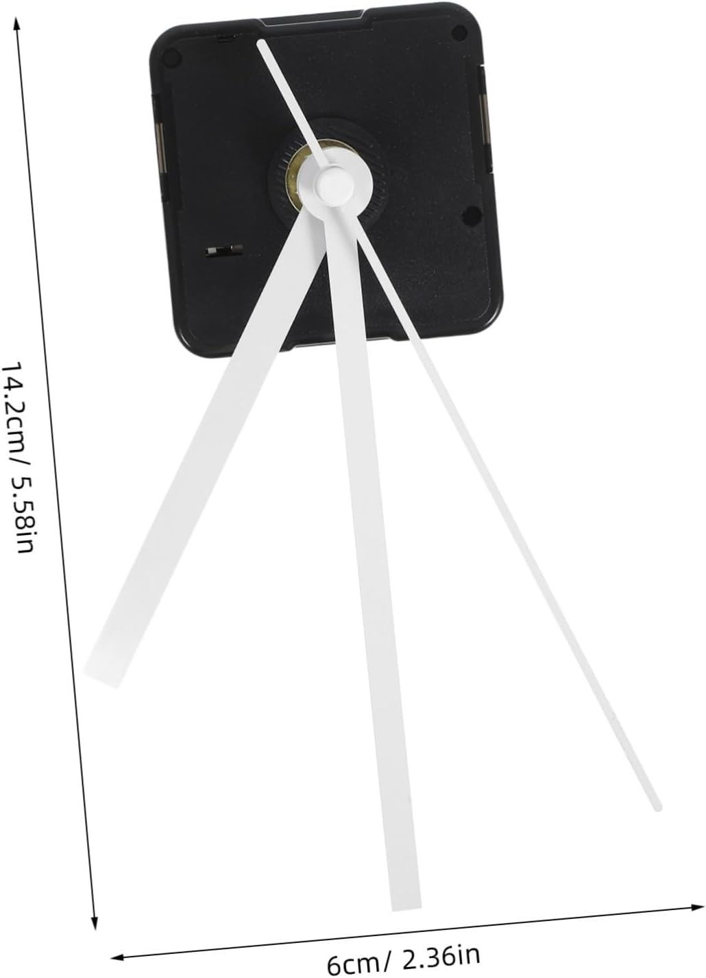 Silent Clock Movement Kits Replacement White Straight Hand for Professionals