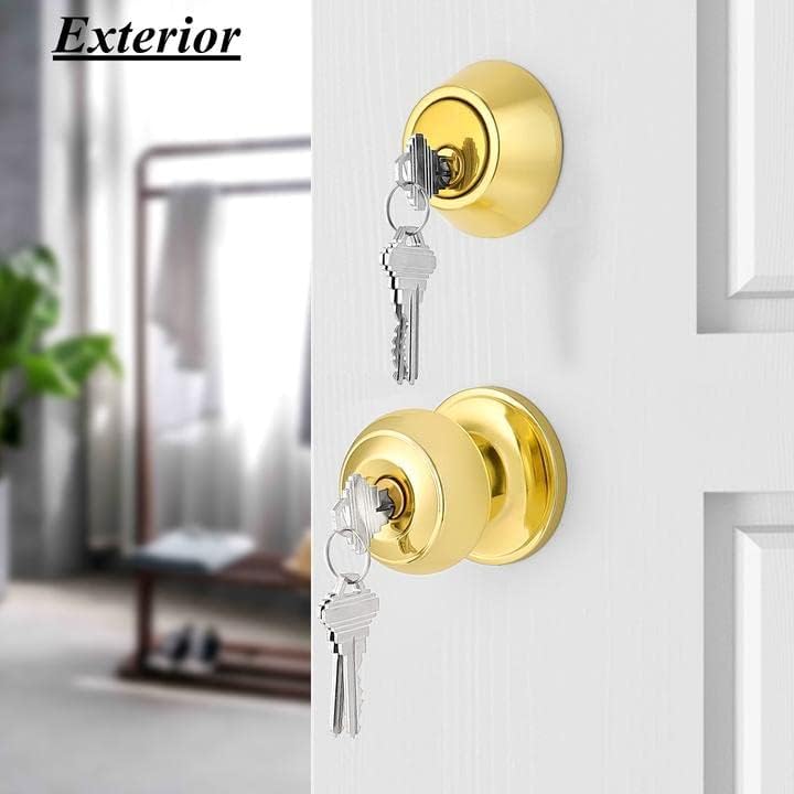 Probrico 6-Piece Door knob and deadbolt set