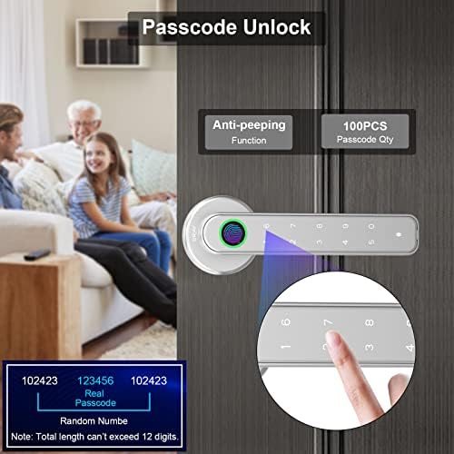 ERAY Smart Door Lock Set with Fingerprint Keypad Security