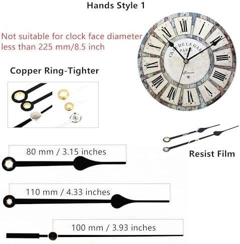 Original Youngtown 12888 Pendulum Clock Movement with 3 Sets of Hands