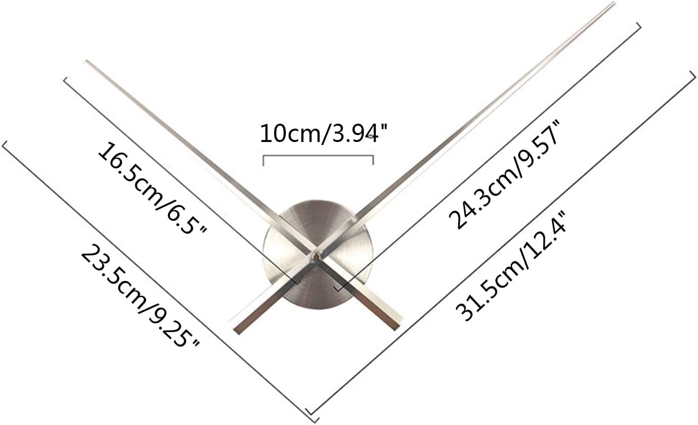 ZIRANU 3D Wall Clock with Mechanism