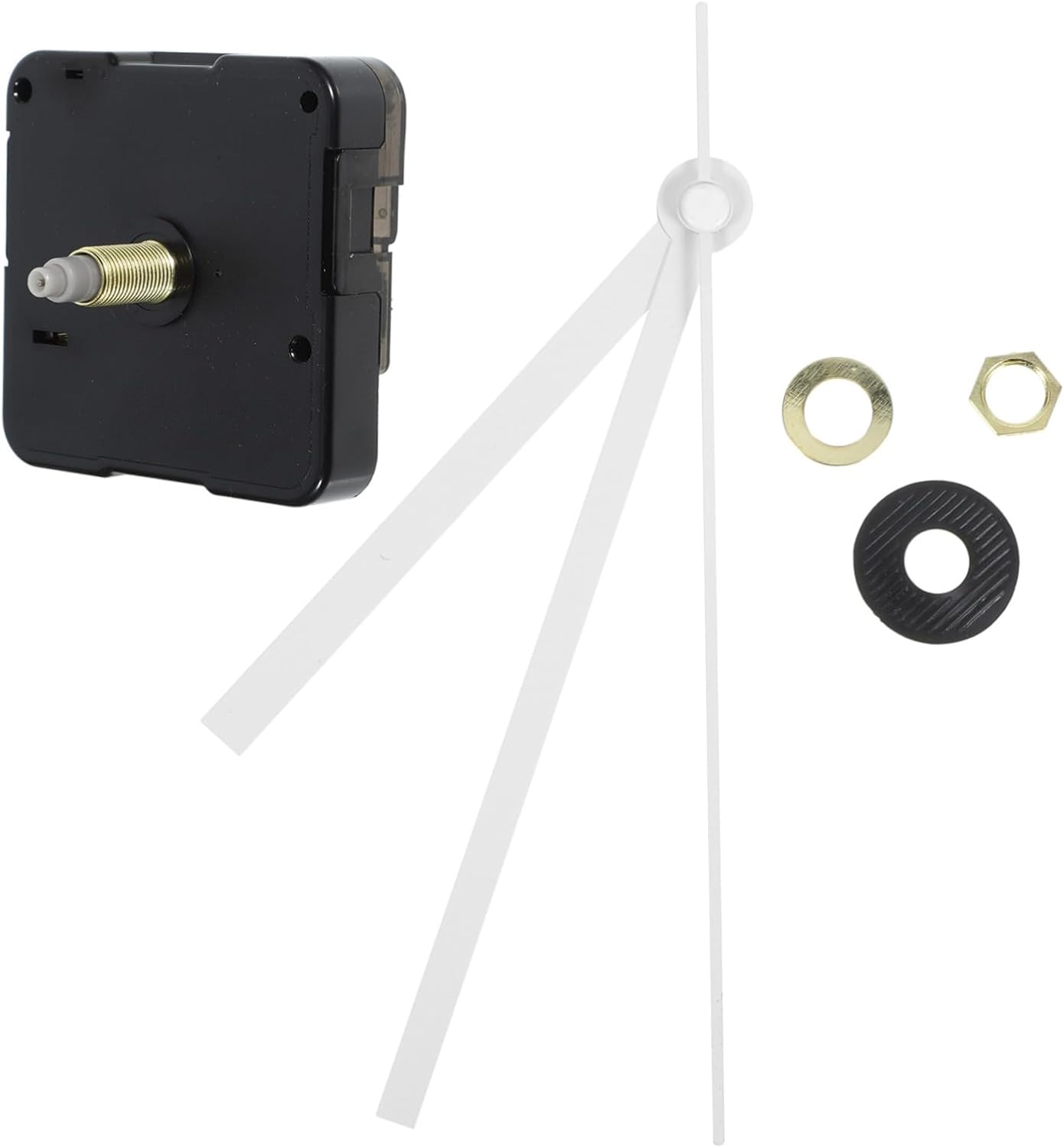 Silent Clock Movement Kits Replacement White Straight Hand for Professionals