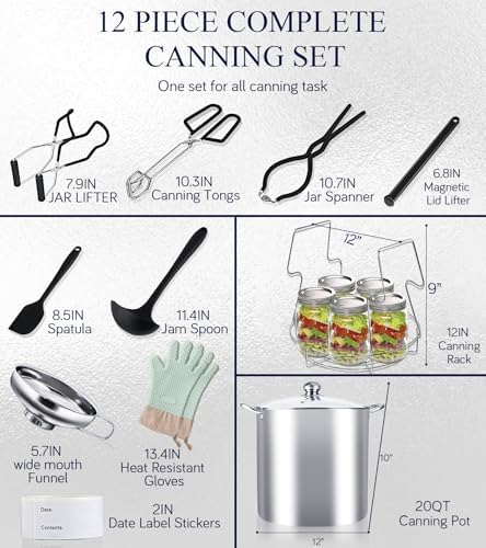 Vigaminmn Canning Kit Effortless Canning