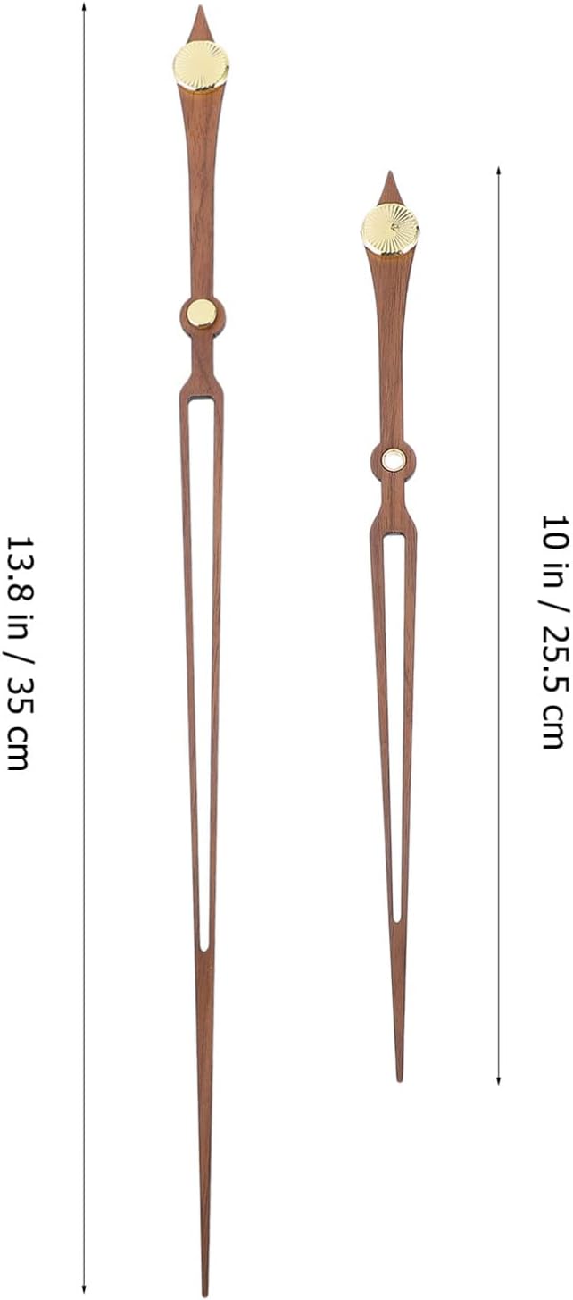 Hemobllo Wooden Clock Hands Strip Pointer for Wall Clocks