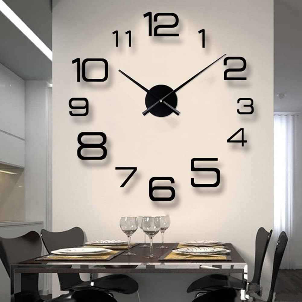 Eforcase 3D Clock Hands Modern Wall Clock Decorations