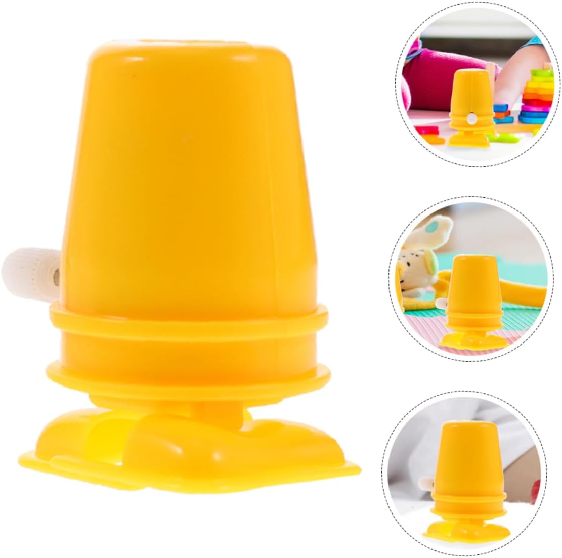 Hohopeti Wind-Up Toy MovementEight-Piece Plastic Clock Accessories for Kids