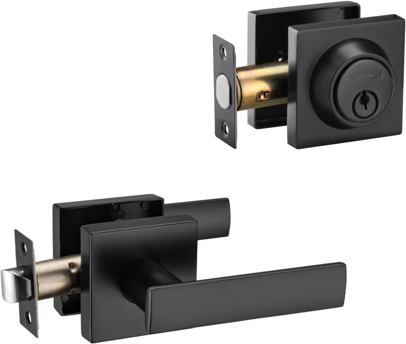 Front Door Lock Set with murmizing Cylinder Deadbolt