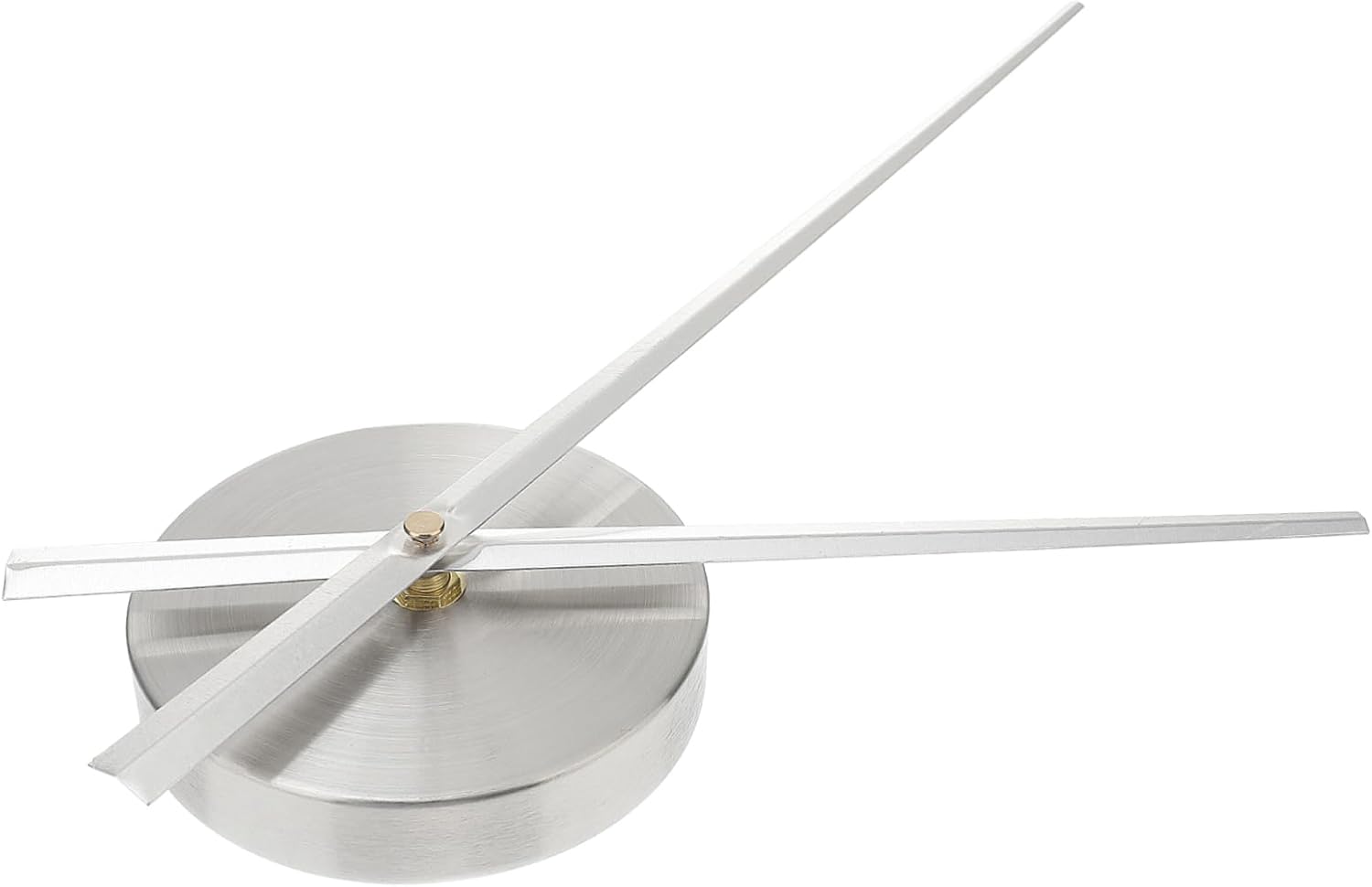 Precision Battery-Operated Clock Movement Kit with Silver Shaft and Handles