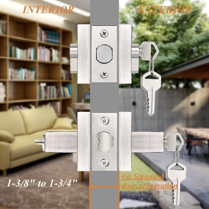 High-Quality Double Cylinder Deadbolt Set with Reversible Levers for Home Office