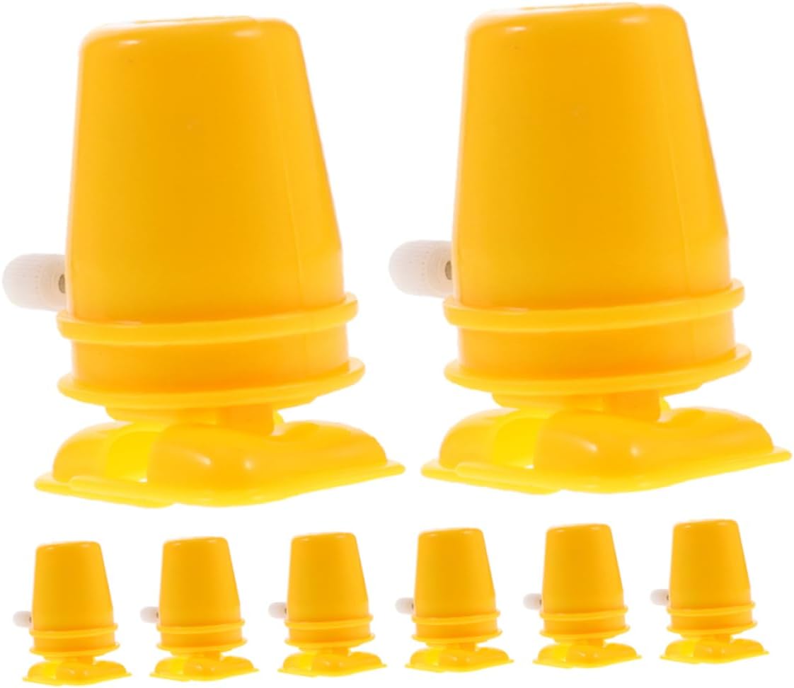 Hohopeti Wind-Up Toy MovementEight-Piece Plastic Clock Accessories for Kids