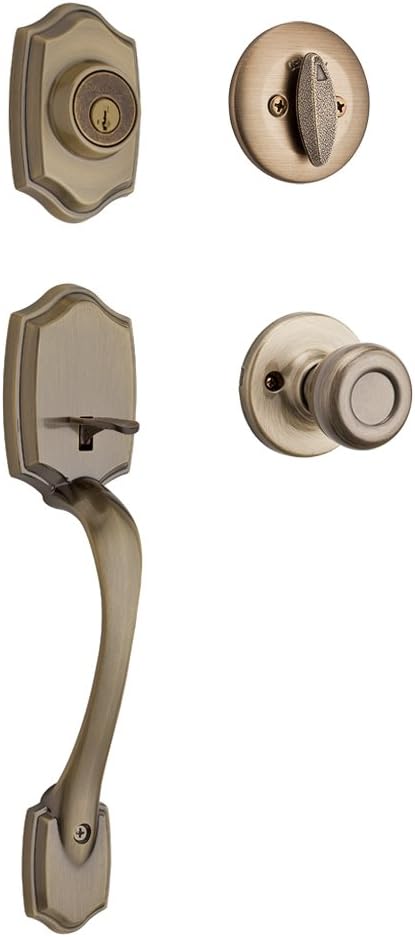 Kwikset Belleview Front Door Lock Handle Deadbolt Set