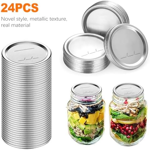 24-Pack 70 MM Leak-Proof Canning Lids for Ball Kerr Jars