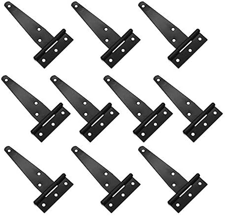 10-Piece T-Strap Door Hinges Set