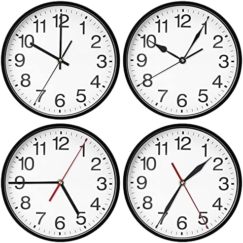10 Stylish Black Clock Hands for Repair Aluminum Parts DIY Replacement