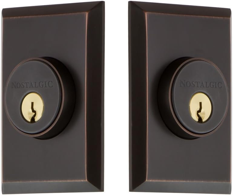 Nostalgic New York Plate Door Deadbolt