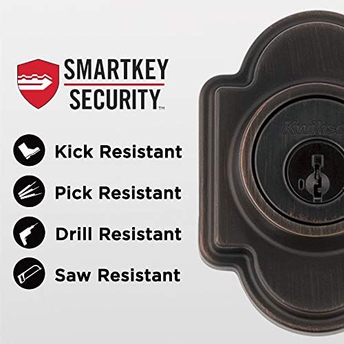 Kwikset Arlington Front Door Lock Set with Rekey Deadbolt and Smart Key