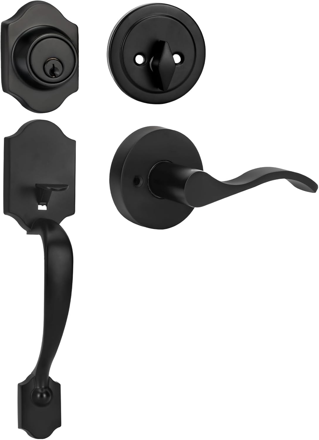 Secure Front Door Handle Set for Exterior Doors