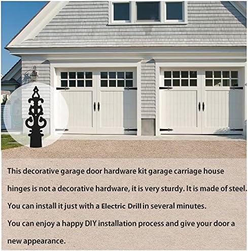 Premium Steel Hinges for Carriage Doors