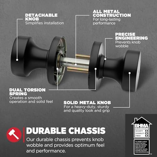 Premium Privacy Door Knob with Microban