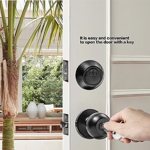 Secure Front Door Lock Set for Exterior Doors