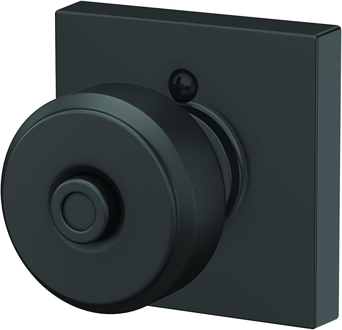 Matte Black Schlage F40 Door Knob Trim BWE 622 COL