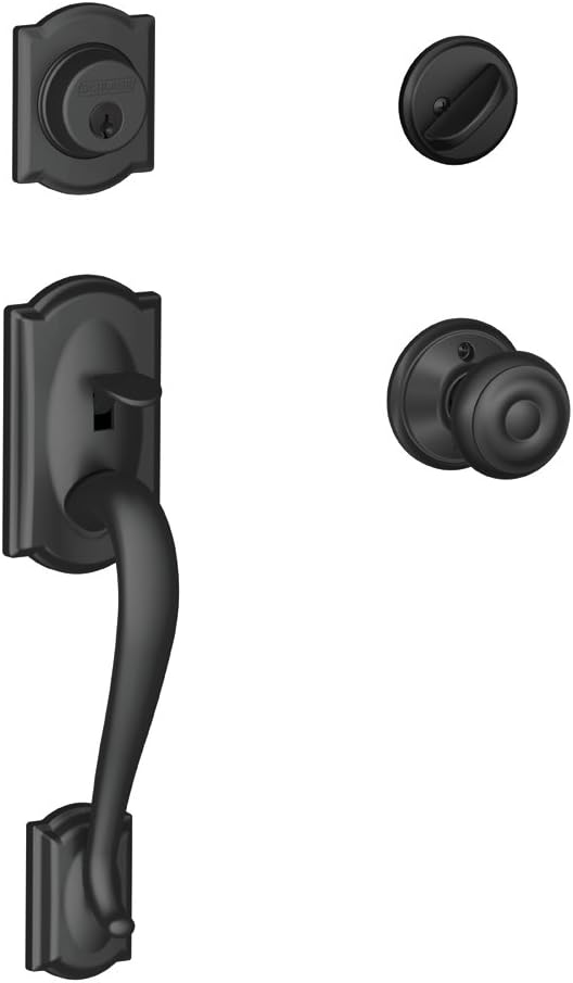 SCHLAGE Lock Company Camelot Handleset Matte Black