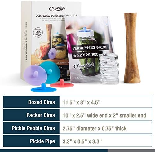 Manual Fermentation Kit - Tasty Probiotic and Gut-Busting Pickles Hot Sauce Kimchi