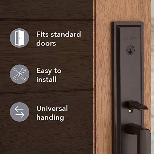 Baldwin SmartKey Front Entry Door Handleset with Microban Protection