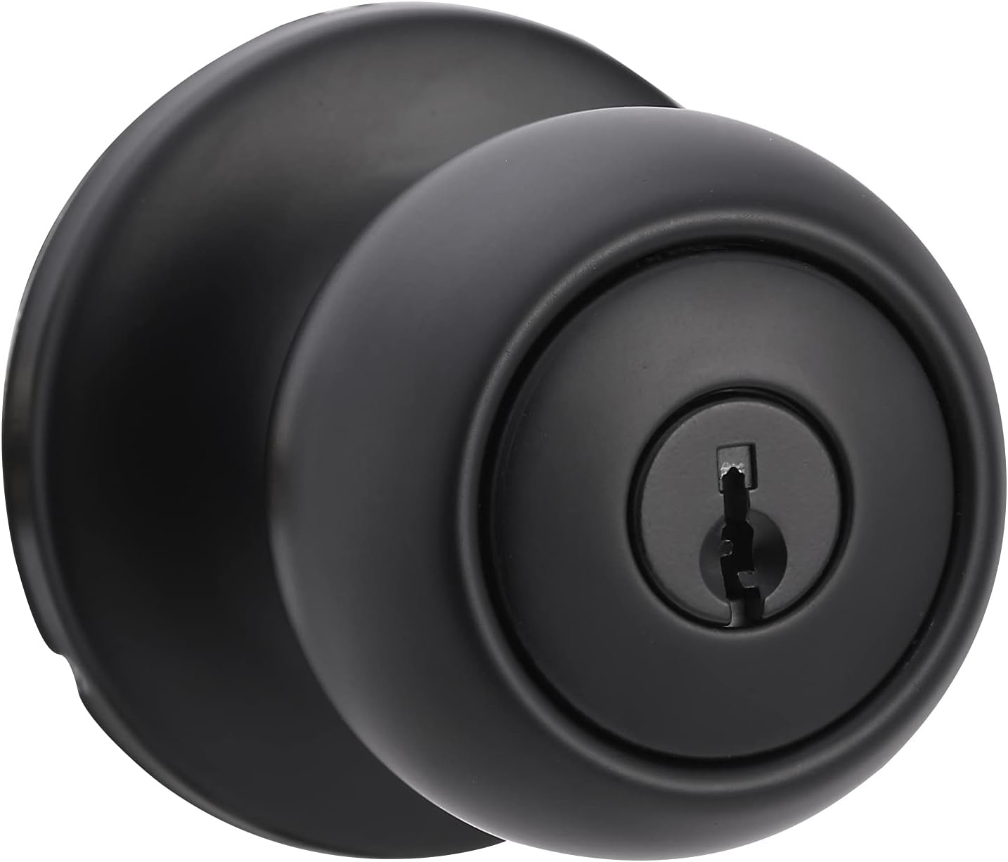Coastal Matte Black Door Knob