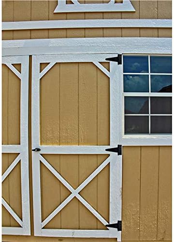 Sankins 6-Inch T-Strap Hinges Heavy Duty for sheds yards barns