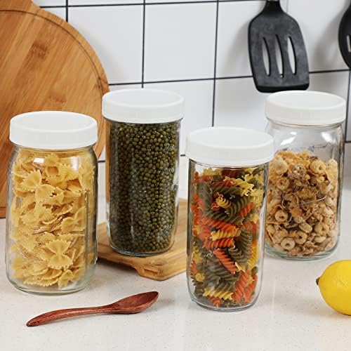 10-Piece White Mason Jar Lids
