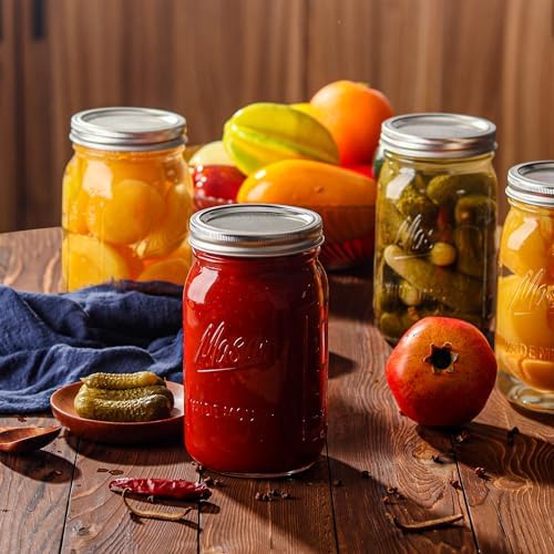 High-Quality 32oz Mason Jars with Airtight lids for Canning Preservation