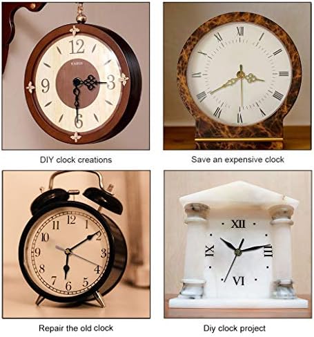 2-Pack Clock Movement Mechanism with 4 Short Clock Hands Kit