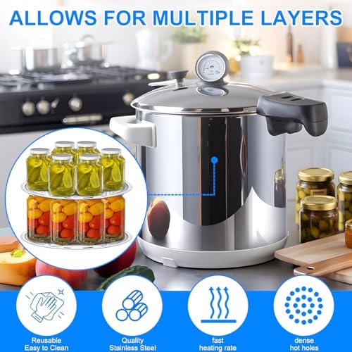 2-Piece Dual-Layer Steel Pressure Canner Rack