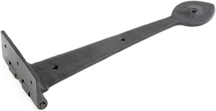 Premium 105-Inch Black Wrought Iron Door Hinges