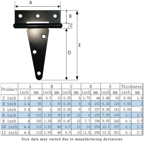 Ultratough Rust-Proof Heavy-Duty Hinges