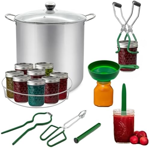 Starter Kit for Canning Beginners with Stainless Steel Tools