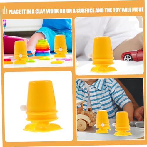 Hohopeti Wind-Up Toy MovementEight-Piece Plastic Clock Accessories for Kids