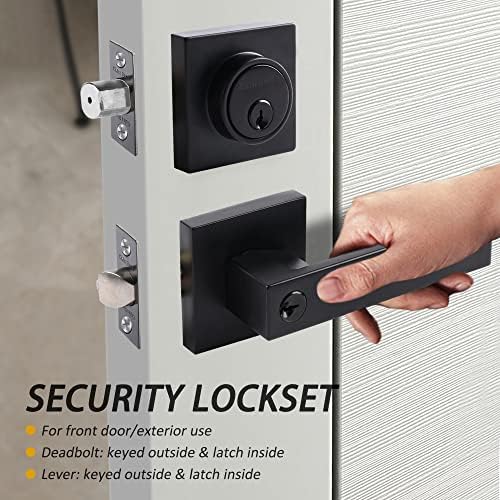 Secure Front Door Deadbolt Lock Set