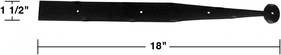 Sturdy Rust-Resistant Wrought Iron Hinge for Gates