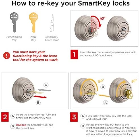 Kwikset 690 Tylo Entry Knob Deadbolt Combo Pack with SmartKey in Polished Brass