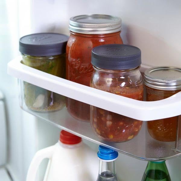 Ball Leak-Proof Plastic Lids for Glass Mason Jars Pack of 6