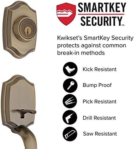 Kwikset Belleview Front Door Lock Handle Deadbolt Set