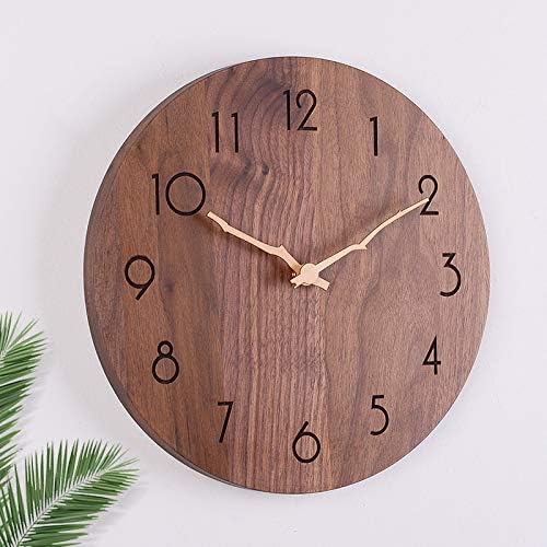 Black walnut wooden clock hands with copper bushing